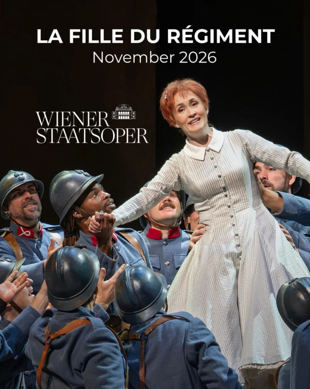Marie goes to Vienna!! 💪 I’ve been so excited to announce this one! Five performances of Donizetti’s La Fille du Régiment at @wienerstaatsoper this November and I cannot wait!!! So thrilled to be singing with a fabulous cast including @xabieranduaga as Tonio, @kiriamisha as Sulpice, @stephaniehoutzeel as the Marquise, and Brigitte Kren as the Duchess, with Evelino Pidò conducting, and of course my favorite production by @laur.entpelly 🙌

5 performances 
Nov 1, 4, 7, 10, 13 (2026)

📸 by Karen Almond from @metopera 2025