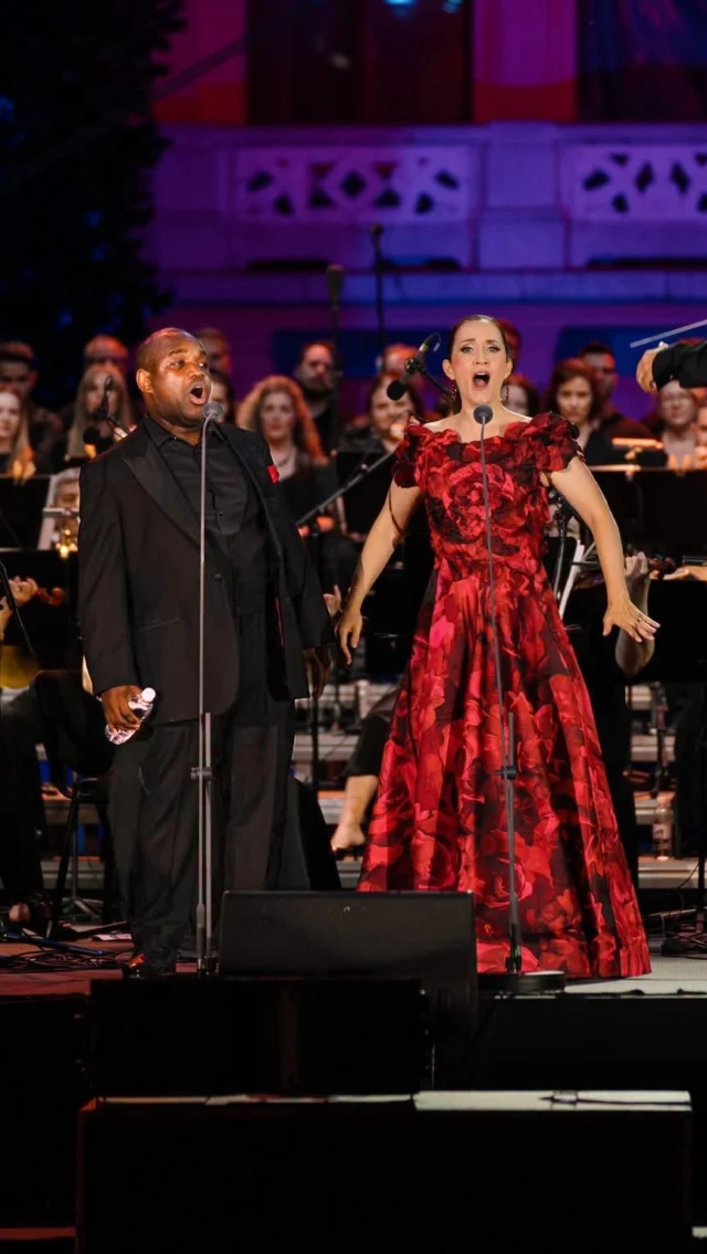 Always a great time making music with Larry @brownleetenor and @ivan.repusic.dirigent! ♥️ Here’s a bit of our Nemorino-Adina duet from L’Elisir d’Amore at the Zagreb Classic last weekend with the Croatian National Theatre. 

Many thanks to the lovely soprano @darija_augustan for the video! 🙏 

👗 @alexteih_studio 
Cover photo by Luka Dubroja

#Donizetti #LElisirDAmore #BelCanto #GoldenAge #ZagrebCroatia @hrvatskonarodnokazalistezagreb